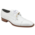 Belvedere Karmelo Lizard Shoes White