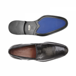 Belvedere Karmine Lizard & Calfskin Loafers Black