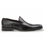 Belvedere Karmine Lizard & Calfskin Loafers Black