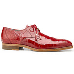 Belvedere Lago Alligator Shoes Red