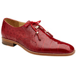Belvedere Lago Genuine American Alligator Shoes Red
