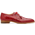 Belvedere Lago Genuine American Alligator Shoes Red