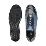 Belvedere Lando Genuine Ostrich Leg / Calfskin Sneakers Navy / Blue