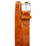 Belvedere Lizard Belt Tan