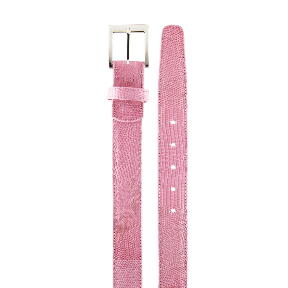Belvedere Lizard Belt Pink