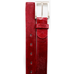 Belvedere Lizard Belt Red