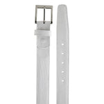 Belvedere Lizard Belt White