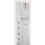 Belvedere Lizard Belt White