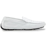 Belvedere Luis Ostrich Shoes White