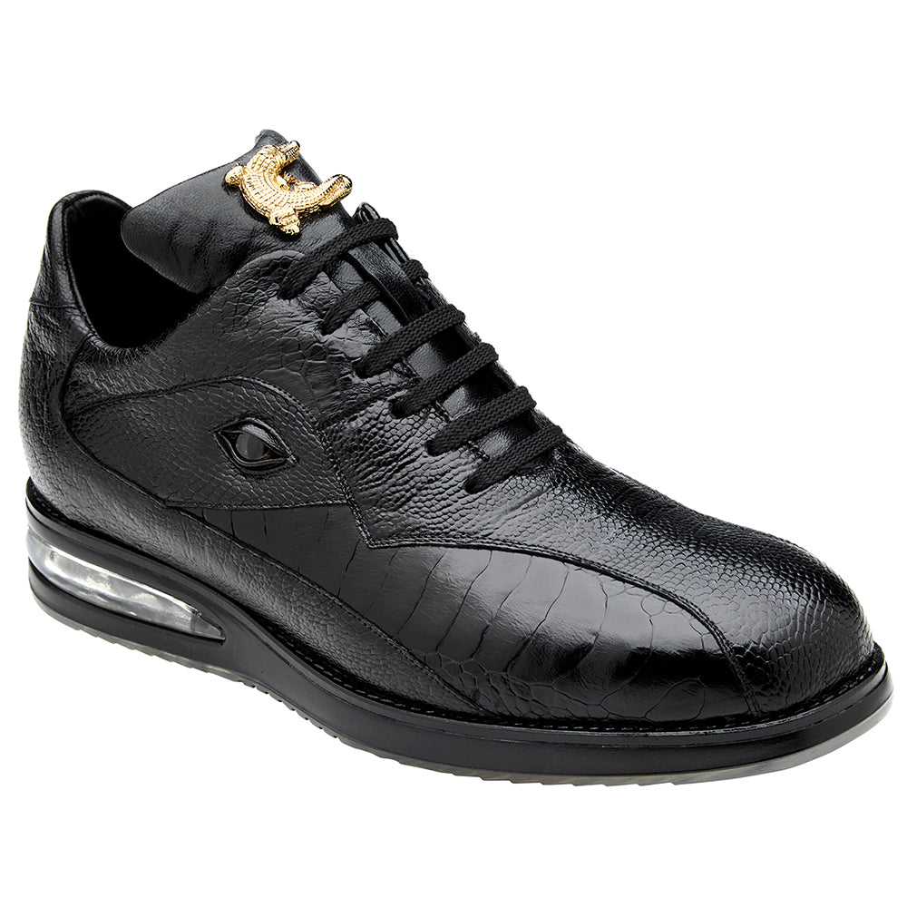 Belvedere Lupo Ostrich / Calfskin Sneakers Black