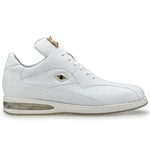 Belvedere Lupo Ostrich / Calfskin Sneakers White