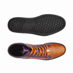 Belvedere Magic II Crocodile High Top Sneakers Orange/Purple