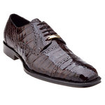 Belvedere Marcello Crocodile Cap Toe Brogues Brown