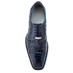 Belvedere Marcello Crocodile Cap Toe Brogues Navy