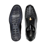 Belvedere Marcus Hornback Crocodile / Calfskin Sneakers Black