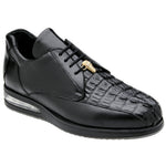 Belvedere Marcus Hornback Crocodile / Calfskin Sneakers Black