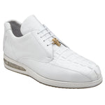 Belvedere Marcus Hornback Crocodile / Calfskin Sneakers White