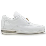 Belvedere Marcus Hornback Crocodile / Calfskin Sneakers White