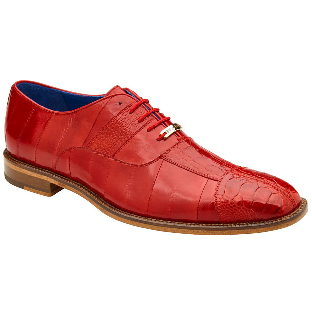 Belvedere Mare Genuine Ostrich / Eel Shoes Ant Red (2P7)