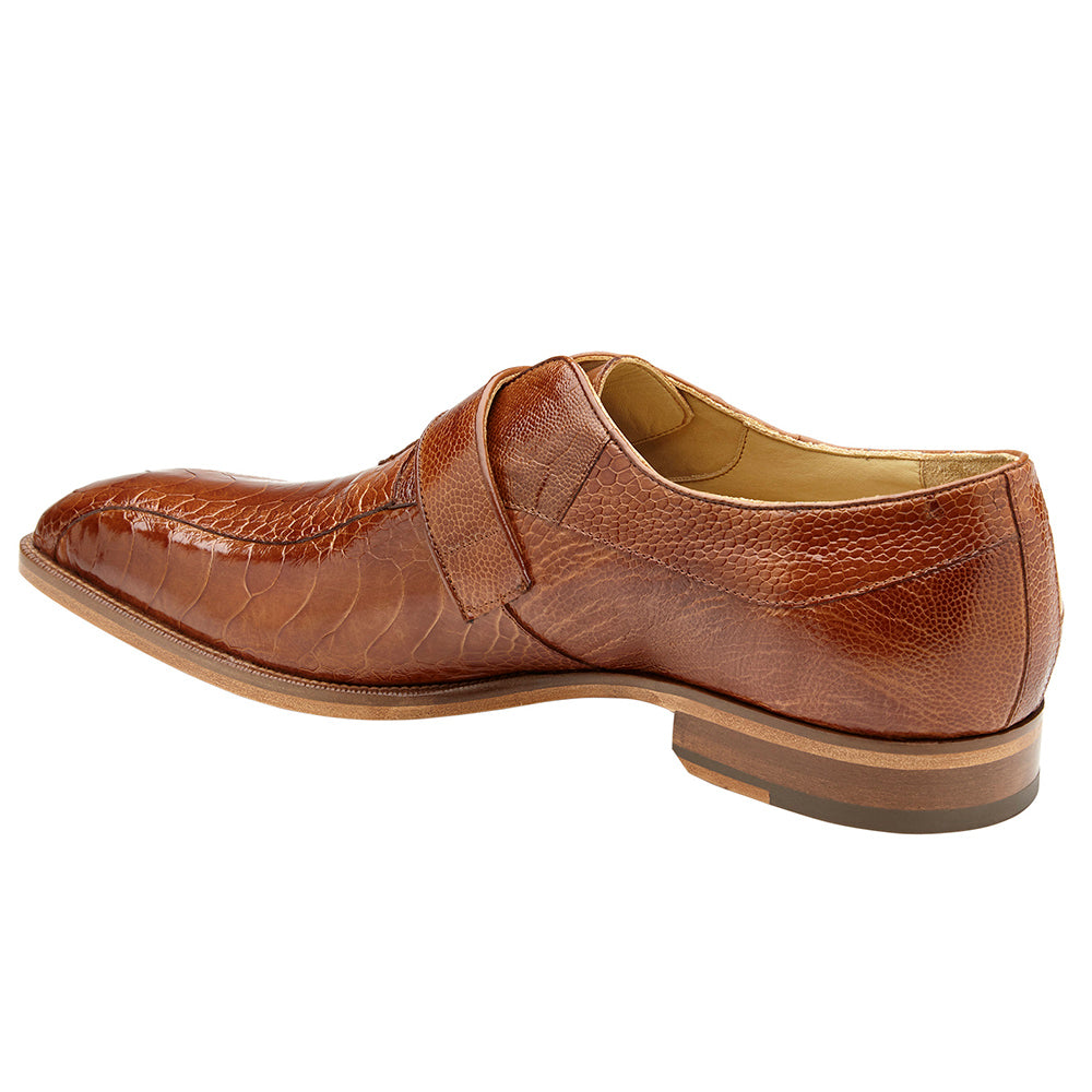 Belvedere Marte Genuine Ostrich Shoes Antique Camel / Antique Bone