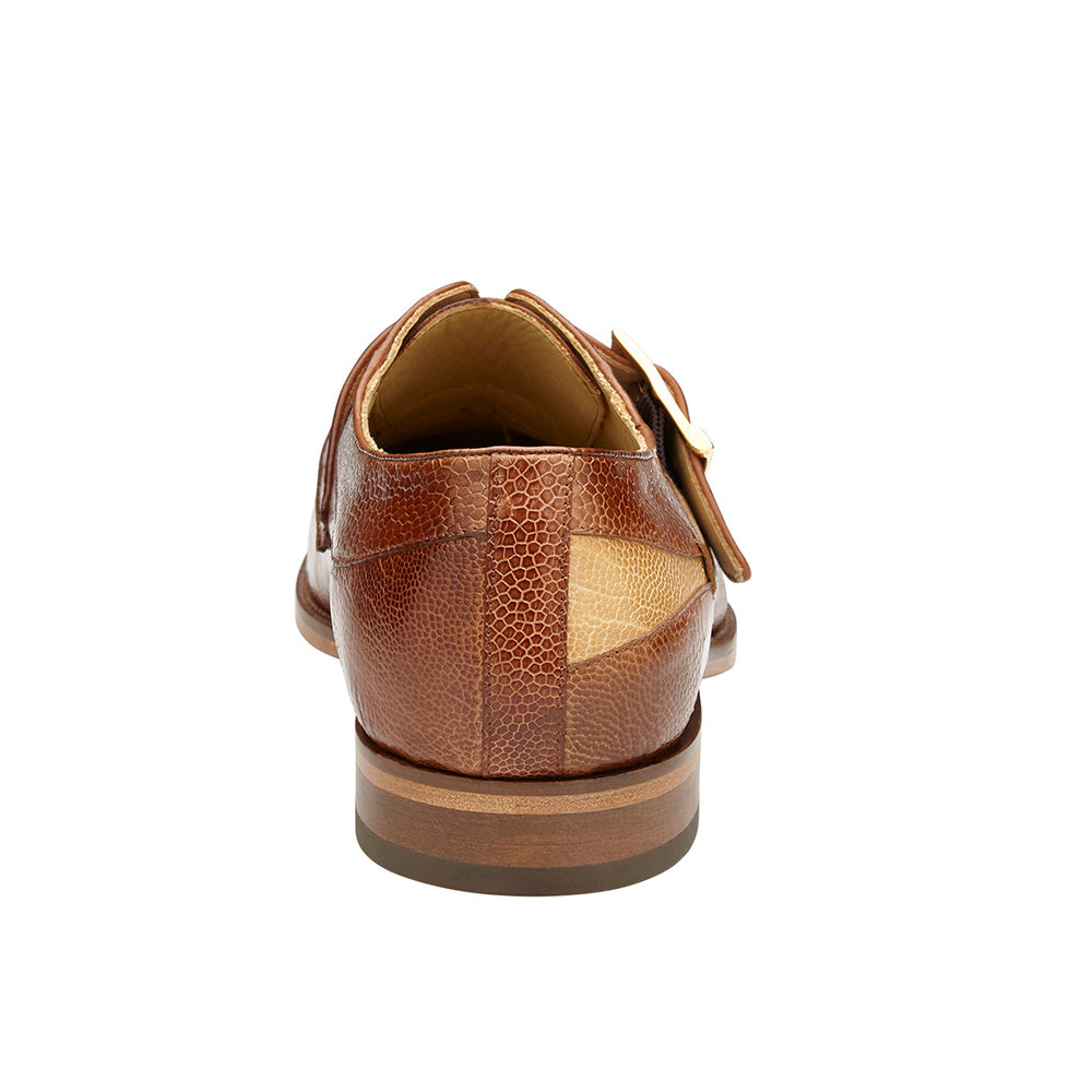 Belvedere Marte Genuine Ostrich Shoes Antique Camel / Antique Bone