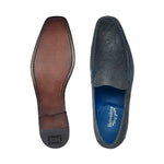 Belvedere Matteo Genuine Shark Loafers Blue Steel