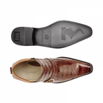 Belvedere Matteo Ostrich & Crocodile Boots Antique Camel