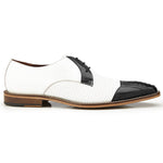 Belvedere Monaco Ostrich & Calf Spectators Black / White
