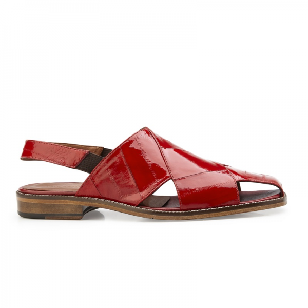 Belvedere Monza Eel Sandals Red