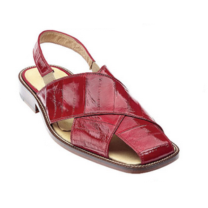 Belvedere Monza Eel Sandals Red