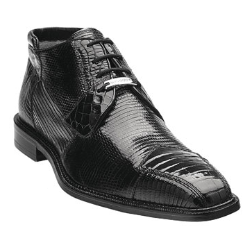 Belvedere Napoli Lizard & Crocodile Boots Black