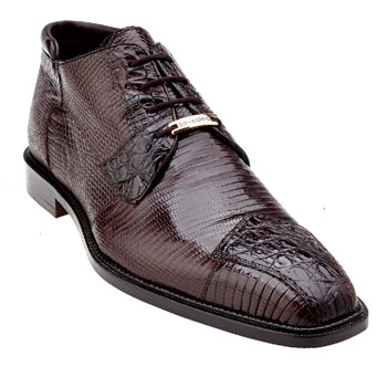 Belvedere Napoli Lizard & Crocodile Boots Brown