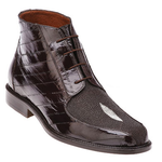 Belvedere Nello Eel & Stingray Boots Brown