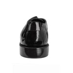 Belvedere Nome Eel & Ostrich Shoes Black
