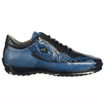 Belvedere Olaf Caiman Crocodile and Lizard Sneakers Navy / Blue Jean