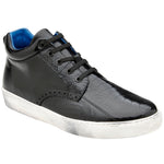 Belvedere Omar Genuine Ostrich Leg / Calfskin Sneakers Black
