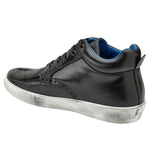 Belvedere Omar Genuine Ostrich Leg / Calfskin Sneakers Black