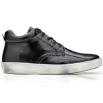 Belvedere Omar Genuine Ostrich Leg / Calfskin Sneakers Black