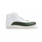 Belvedere Oratio Lizard & Calfskin Sneakers Olive / White