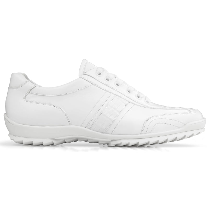 Belvedere Orfeo Caiman & Calf Sneakers White