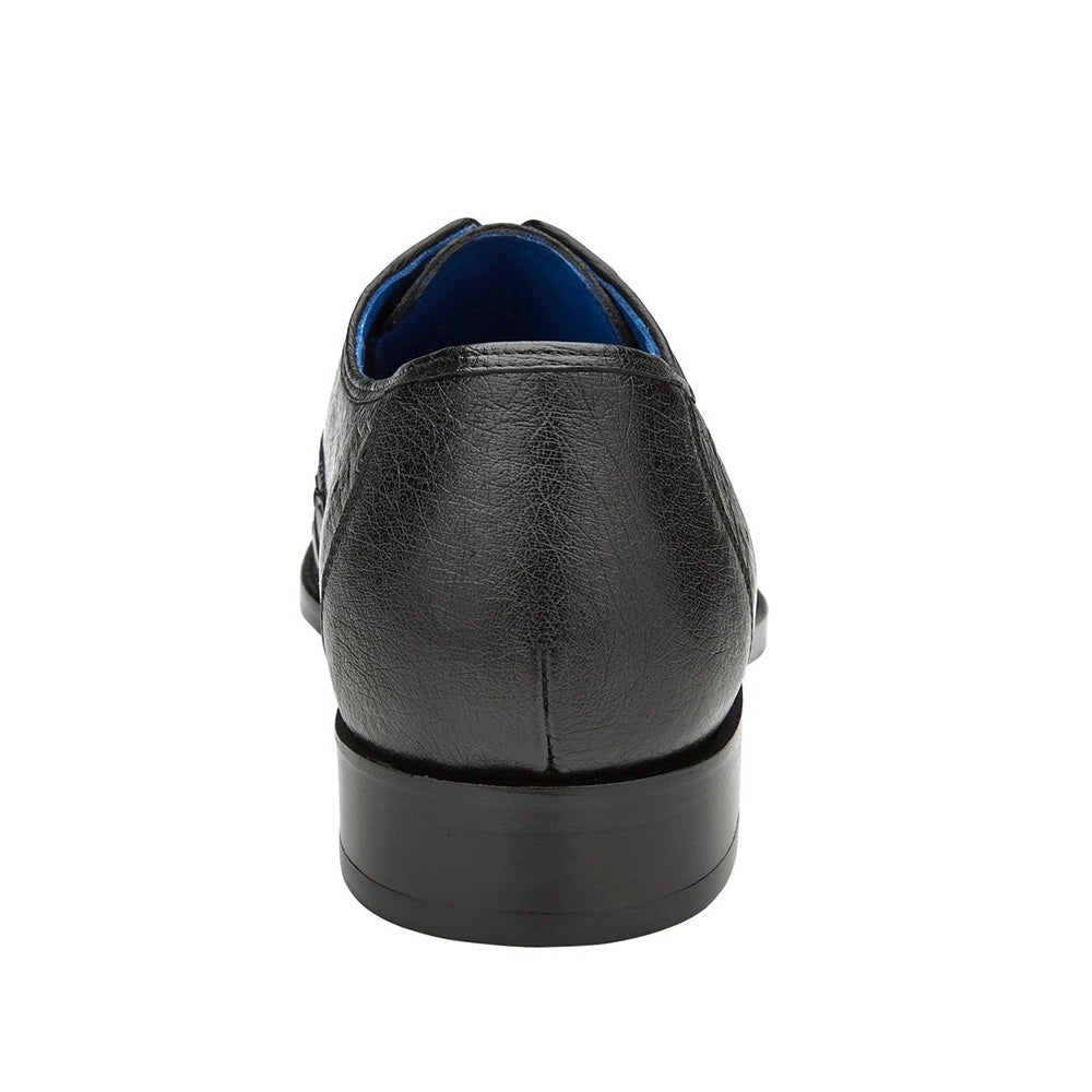 Belvedere Orlando Genuine Ostrich Quill Shoes Black V1 (D01)