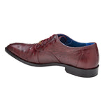 Belvedere Orlando Genuine Ostrich Shoes Antique Dark Burgundy