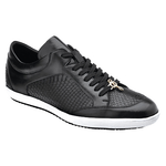 Belvedere Oscar Python & Calfskin Sneakers Black