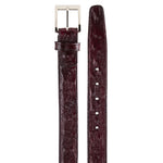 Belvedere Ostrich Quill Belt Burgundy