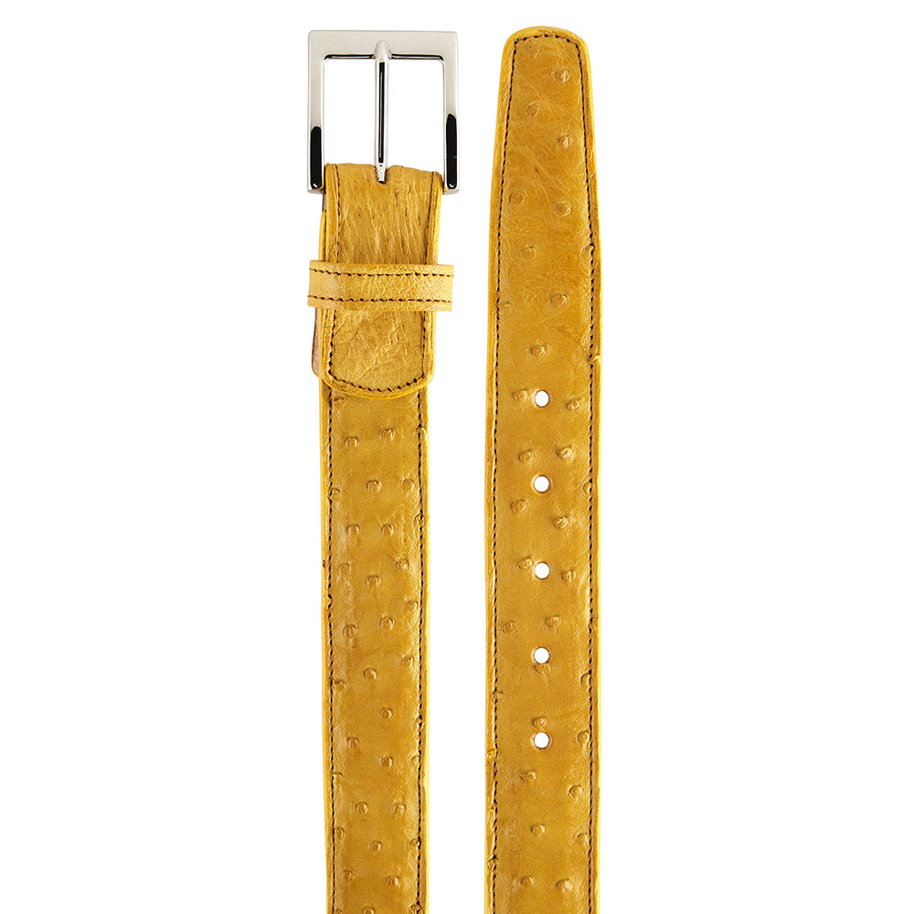 Belvedere Ostrich Quill Belt Buttercup