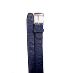 Belvedere Ostrich Quill Belt Navy