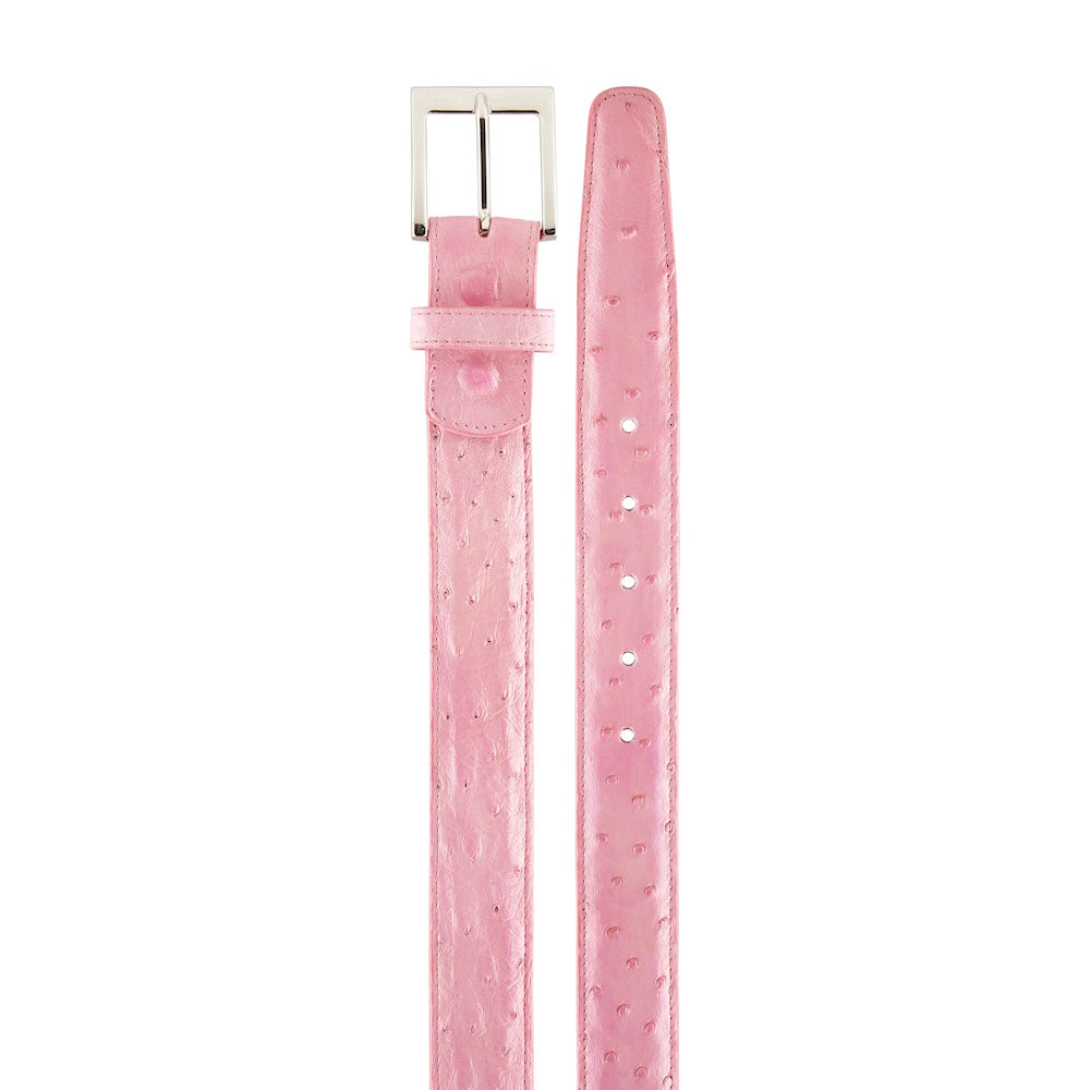 Belvedere Ostrich Quill Belt Pink
