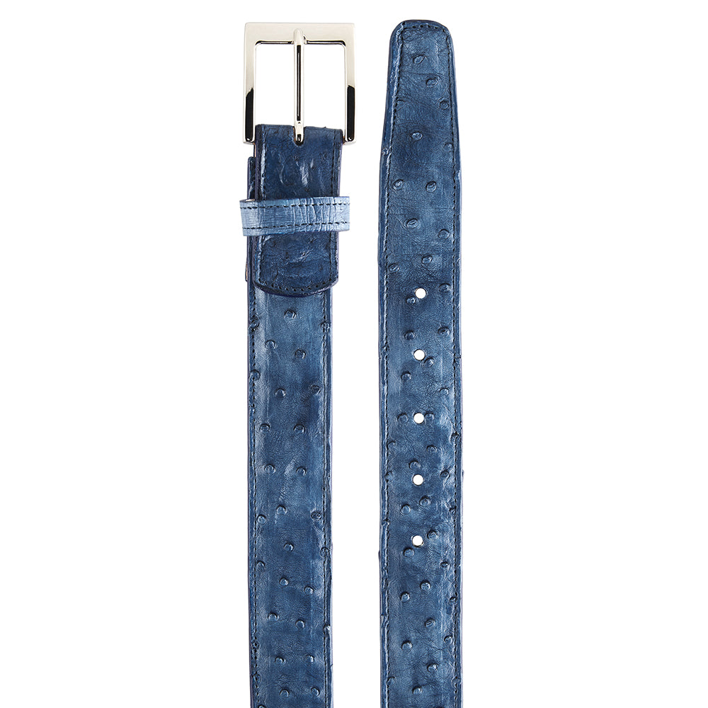 Belvedere Ostrich Quill Belt Royal Blue