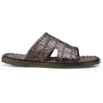 Belvedere Palma Crocodile Patchwork Sandal Brown
