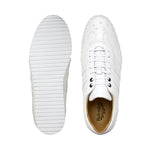 Belvedere Parker Ostrich Leg / Calfskin Sneakers White